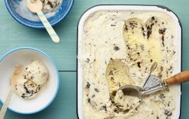 Coffee liqueur cookies-and-cream ice cream